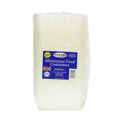 Satco Microwave Food Containers 650cc(25 pcs)