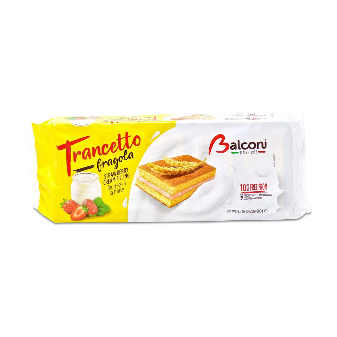 Balconi Trancetto Gragola With Strawberry Cream Filling 280g (10 pcs)