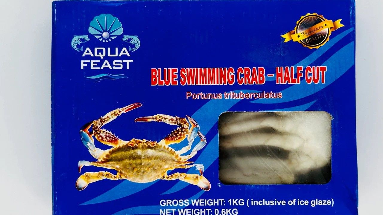 Aqua Feast Blue Swimming Crab-Half Cut 1kg