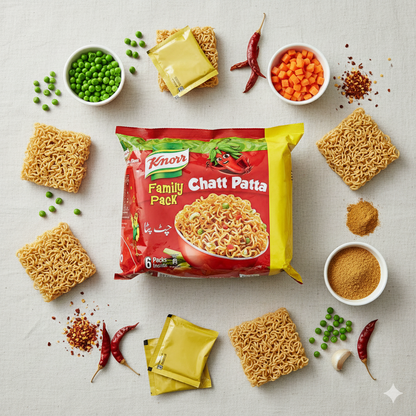 Knorr Chatt Patta Instant Noodles Family Pack 264g (6 x 50g)