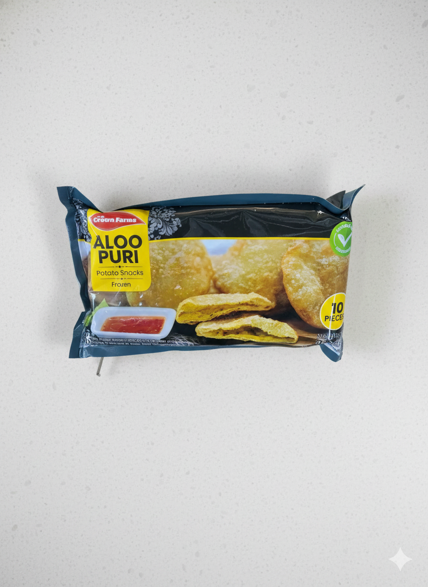Crown Farms Aloo Puri Potato Snacks 450g