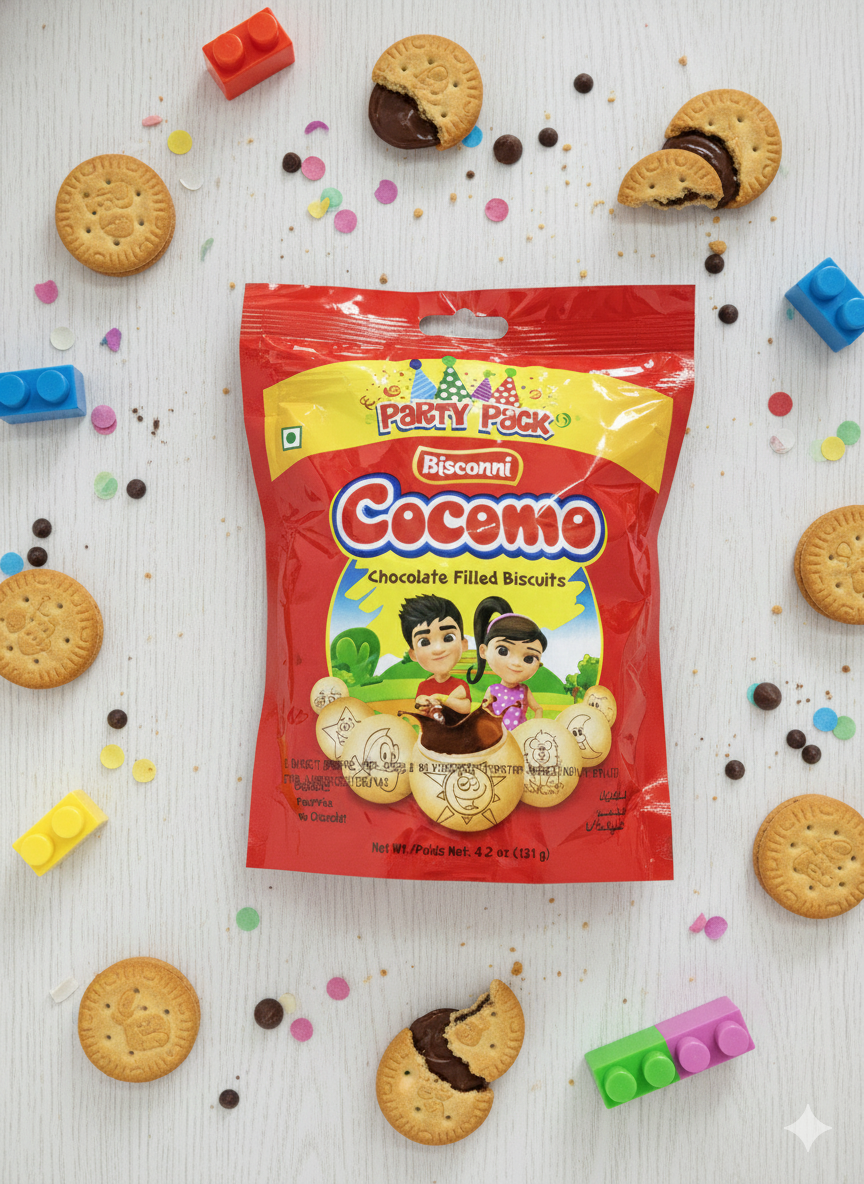 Bisconni Cocomo Party Pack Chocolate Filled Biscuits 131g