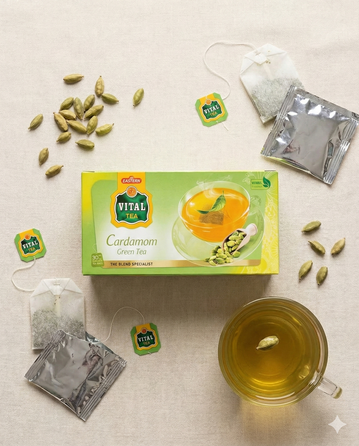 Vital Tea Cardamom Green Tea 45g (30 pcs)