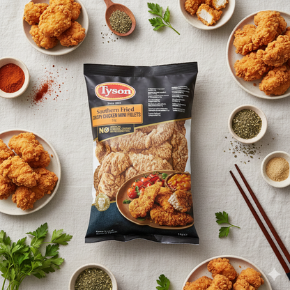 Tyson Southern Fried Crispy Chicken Mini Fillets 1kg