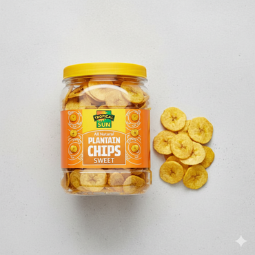 Tropical Sun All Natural Plantain Chips Sweets 450g