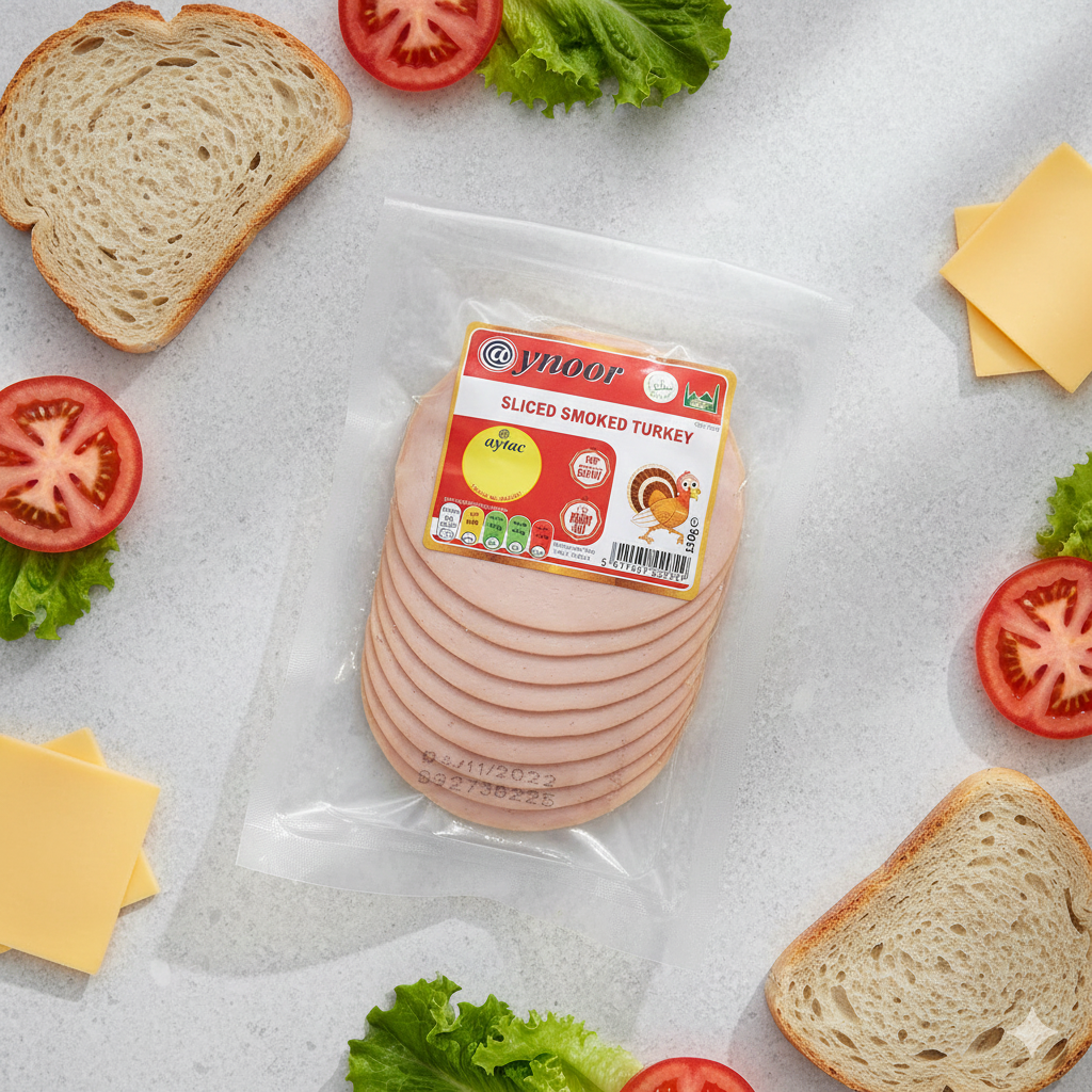 Ynoor Sliced Smoked Turkey 130g