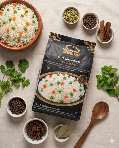 Jazaa Elite Basmati Rice Extra Long Grain 20kg