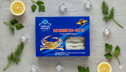 Aqua Feast Blue Swimming Crab-Half Cut 1kg