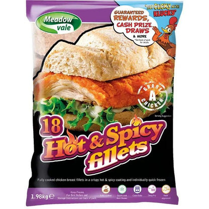 Meadow Vale 18 Hot & Spicy Fillets 1.98kg