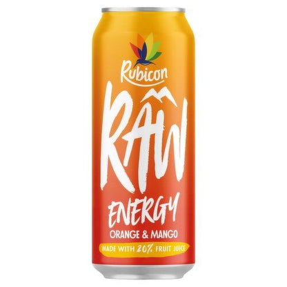 Rubicon Raw Energy Orange & Mango 500ml