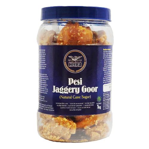 Heera Pesi Jaggery Goor (Natural Cane Sugar) 1Kg