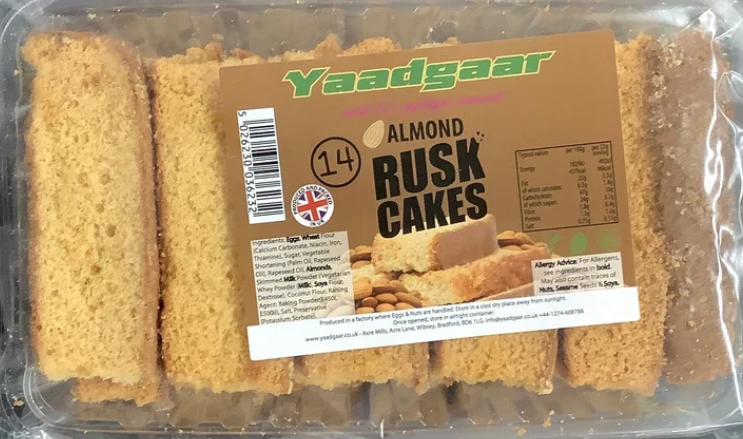 Yaadgaar Almond Cake Rusk (14 pcs)