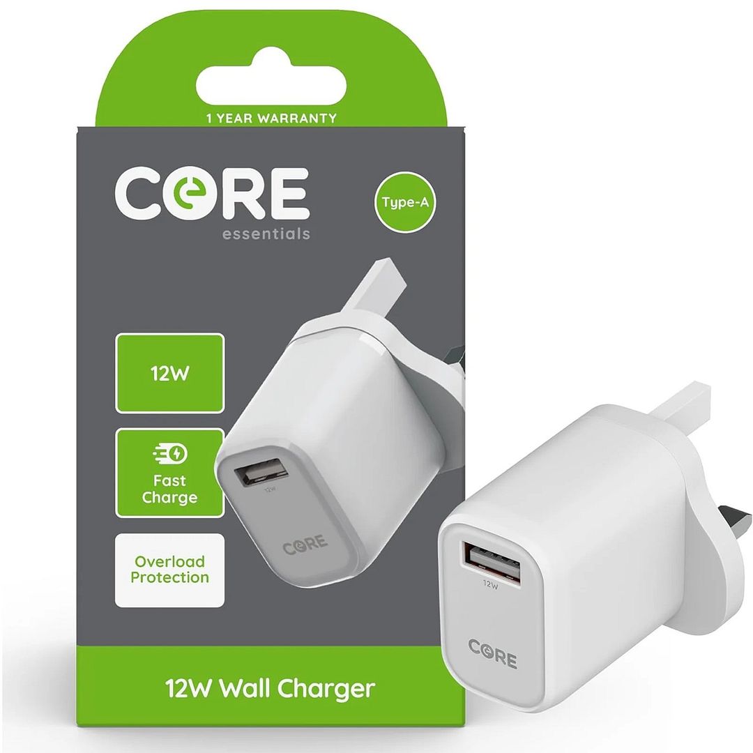 Core essentials 12W Wall Charger