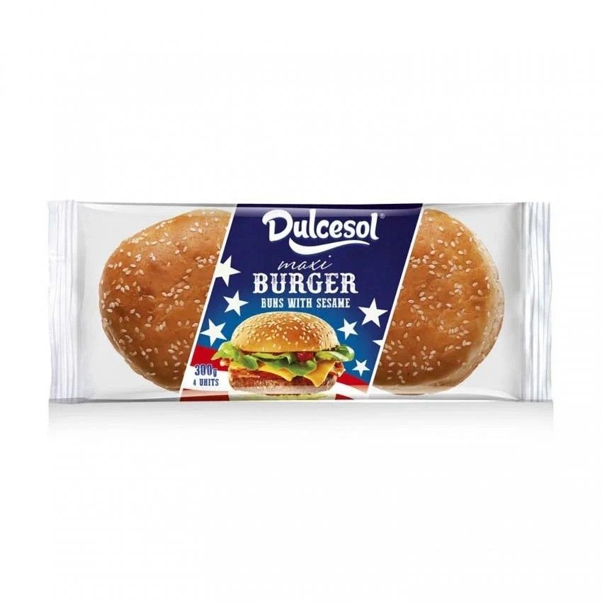 Dulcesol Maxi Burger Buns With Sesame 300g (4 units)