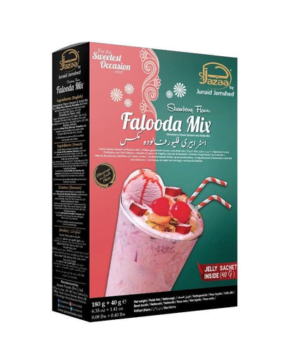 Jazaa Falooda Mix (Strawberry Flavour) 180g + 40g