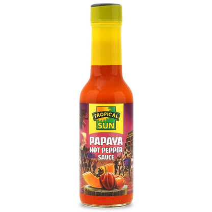 Tropical Sun Papaya Hot Pepper Sauce 150ml
