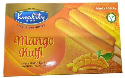 Kwality Ice Cream Mango Kulfi 4 x 70ml