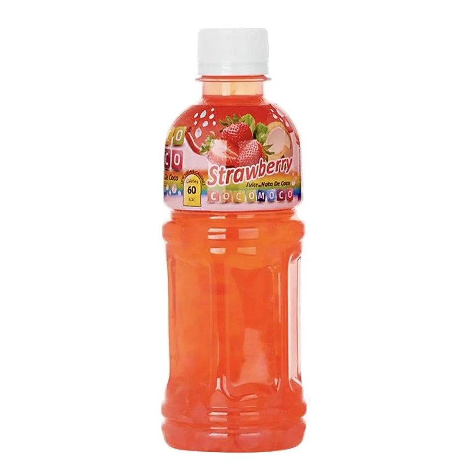 Coco Moco Strawberry Juice With Nata De Coco 350ml