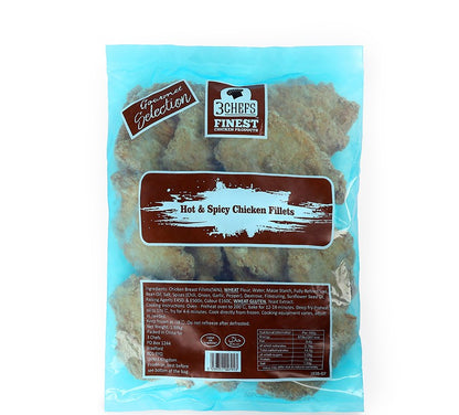 3 Chefs Hot & Spicy Chicken Fillets 1.98kg
