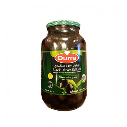 Durra Whole Black Olives (Salkini) 650g