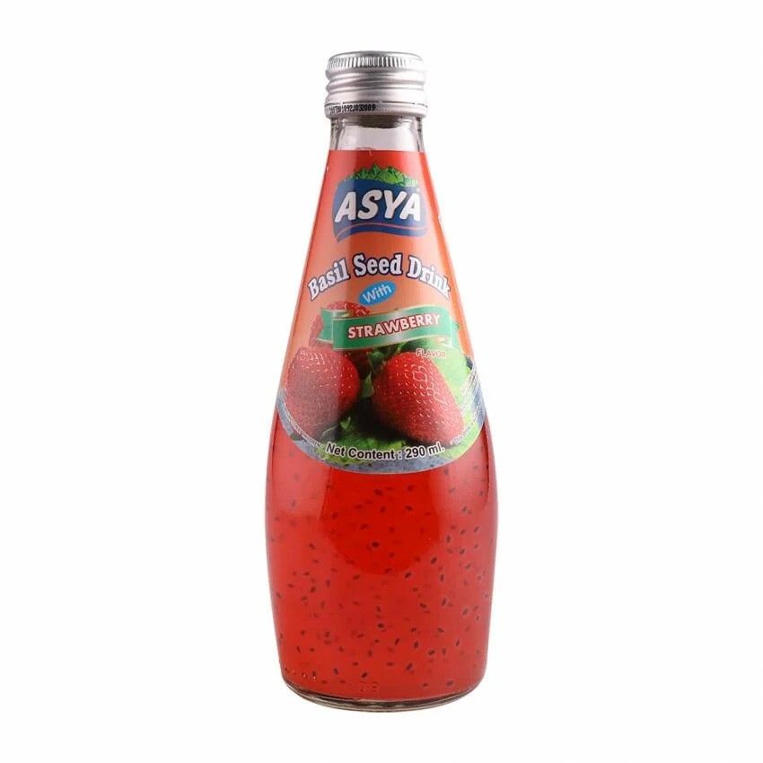 Asya Basil Seed Drink With Strawberry 290ml