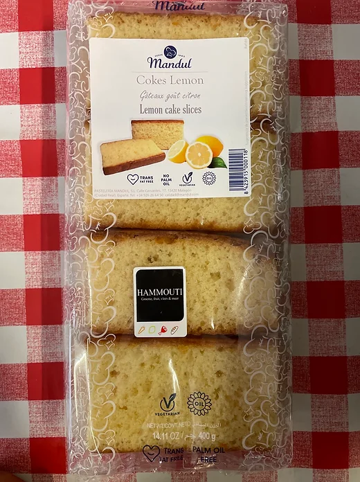 Mandul Lemon Cake Slices 400g (8 pcs)