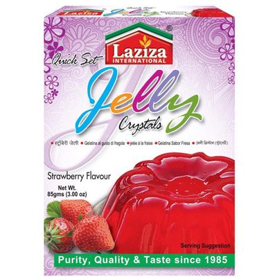 Laziza Jelly Crystals (Cherry Flavour) 85g