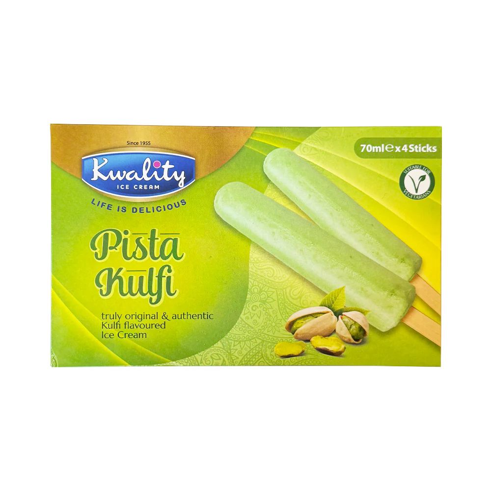 Kwality Ice Cream Pista Kulfi 4 x 70ml