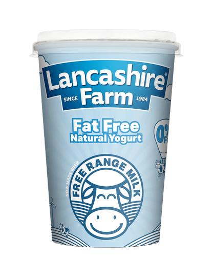 Lancashire Farm Fat Free Natural Yogurt 400g