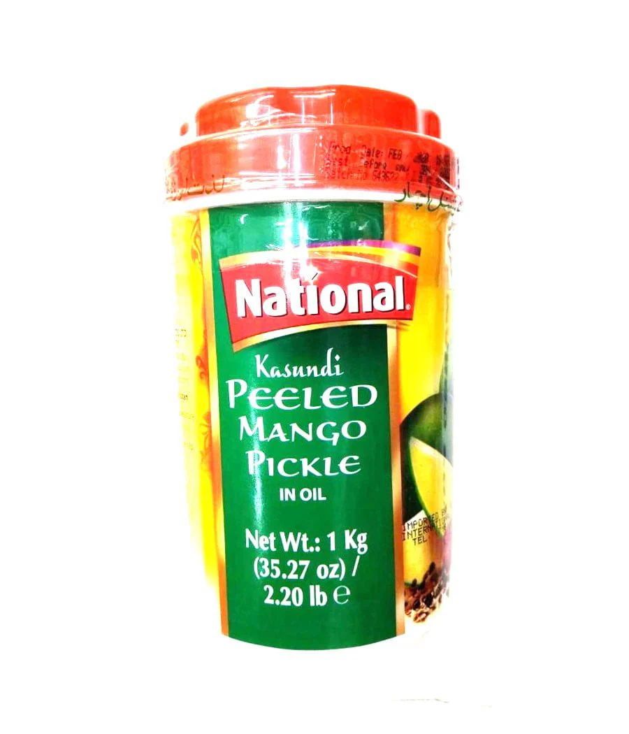National Kasundi Peeled Mango Pickle In Oil 1kg