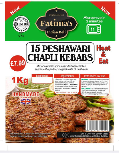 Fatima's Deli Peshawari Chapli Kebabs 950g