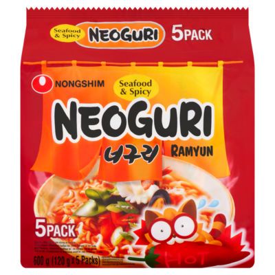 Nongshim Neoguri Seafood & Spicy Ramen 600g (5 x 120g)
