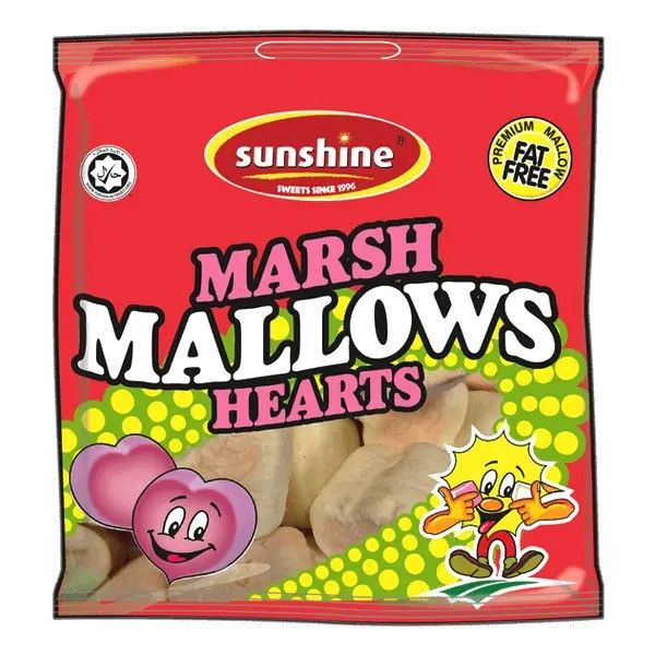 Sunshine Marsh Mallows Hearts 110g