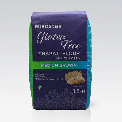 Eurostar Gluten Free Chapati Flour Medium Brown 1.5kg