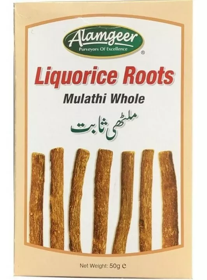 Alamgeer Mulathi (Liquorice Roots) Whole 50g