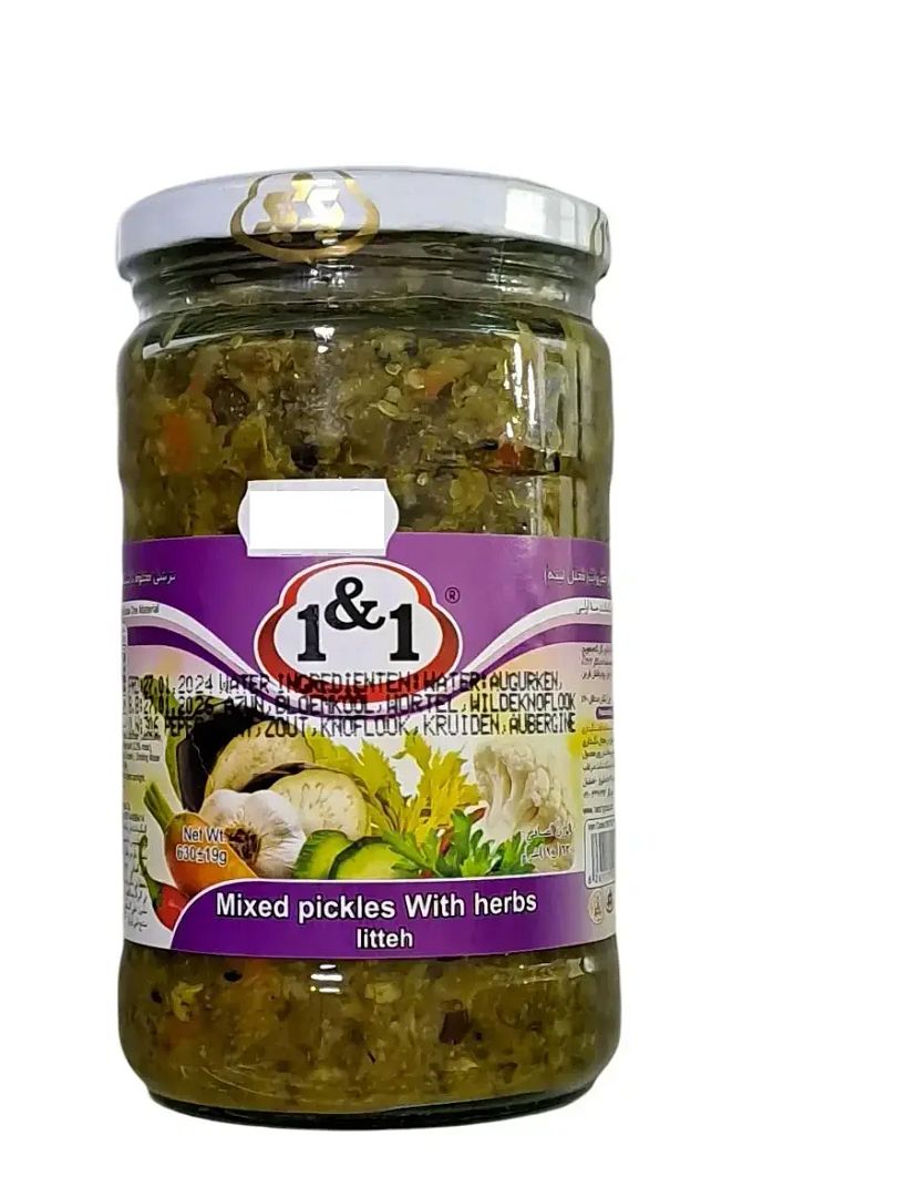 1&1 Mixed Pickles With Herbs Litteh 630g
