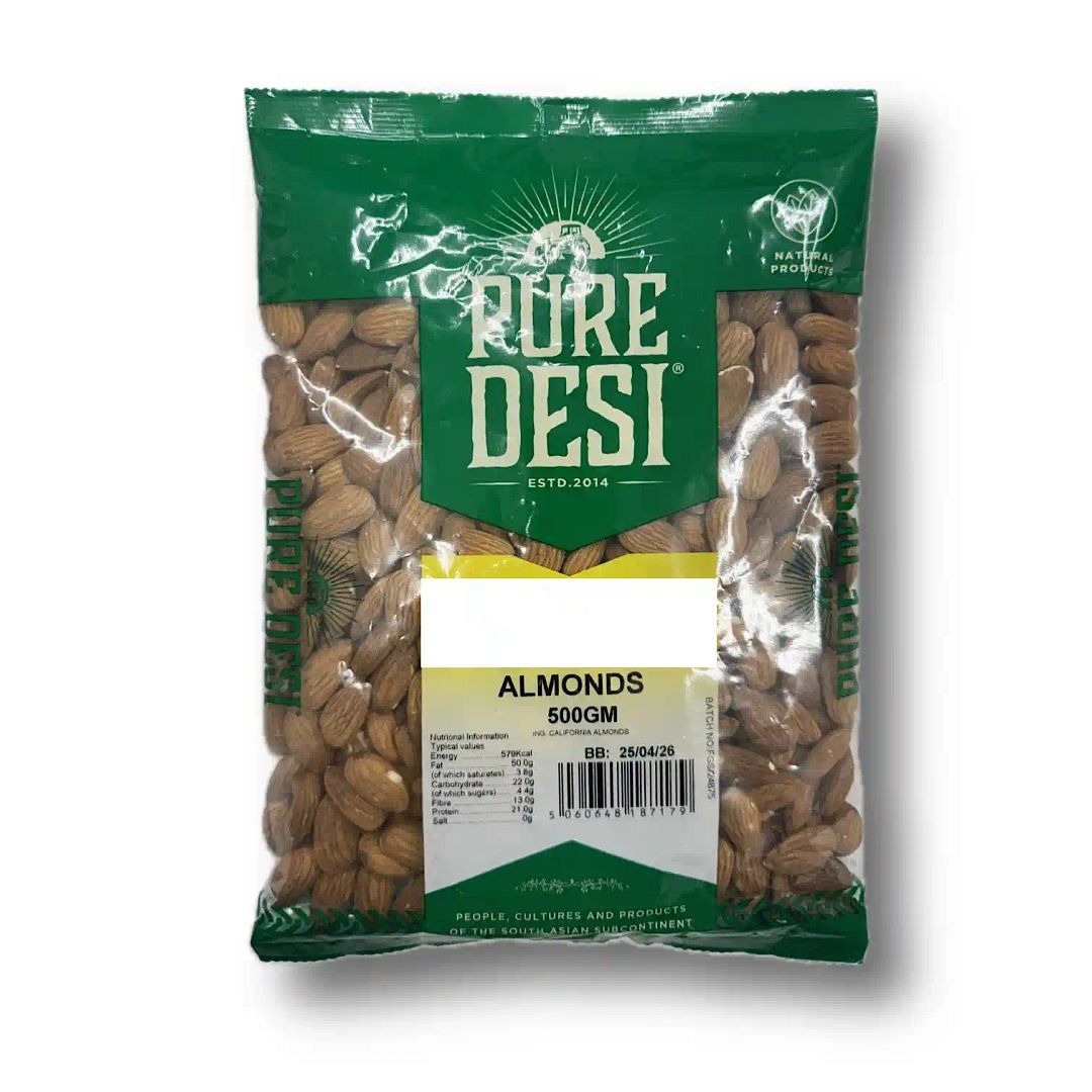 Pure Desi Almonds 500g
