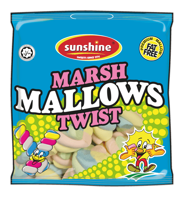 Sunshine Marsh Mallows Twist 100g