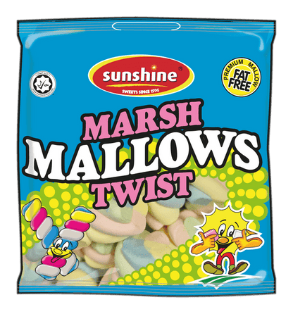Sunshine Marsh Mallows Twist 100g