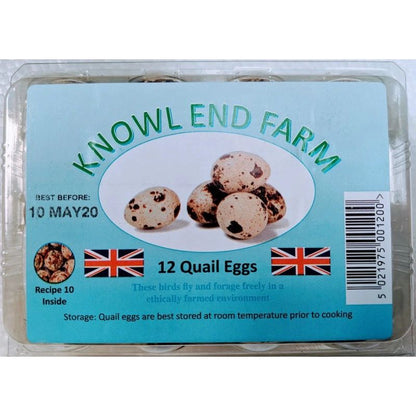 Knowl End Farm 12 Quail Eggs