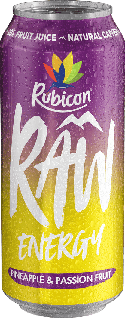 Rubicon Raw Energy Pineapple & Passion Fruit 500ml