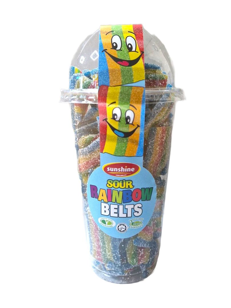 Sunshine Sour Rainbow Belts 245g