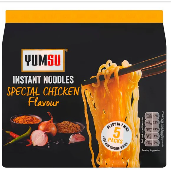 Yumsu Instant Noodles Special Chicken Flavour 350g (5x70g)