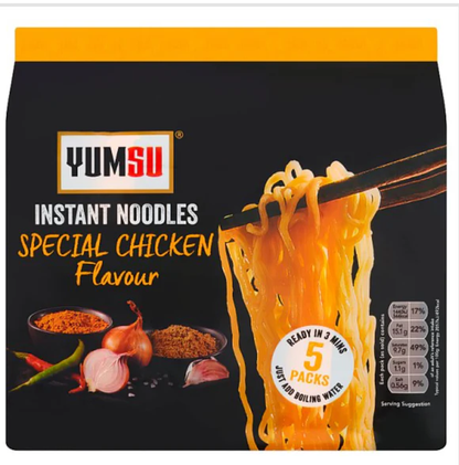 Yumsu Instant Noodles Special Chicken Flavour 350g (5x70g)
