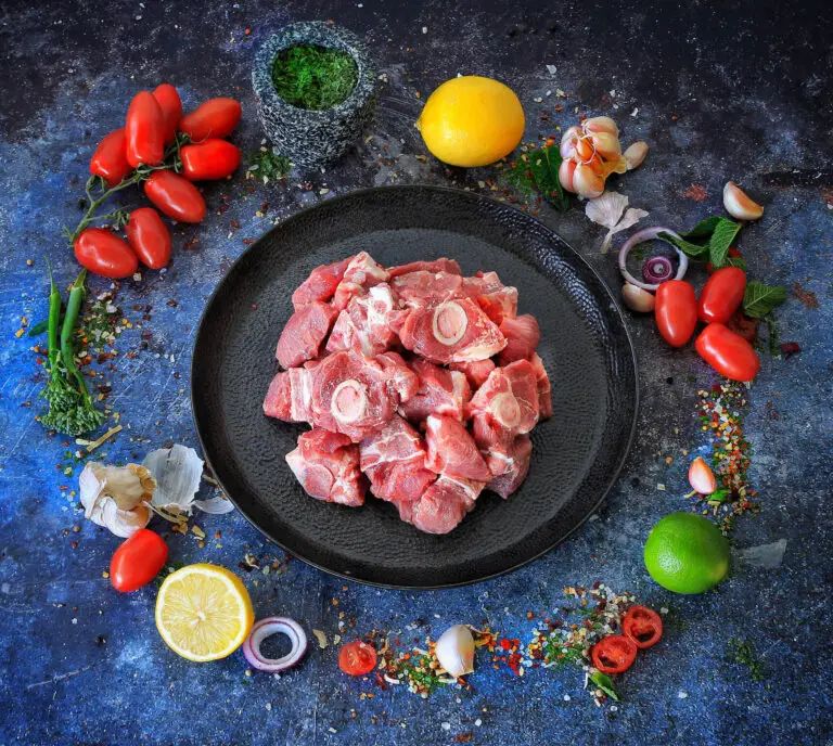 Lamb Leg Diced With Bone 500g