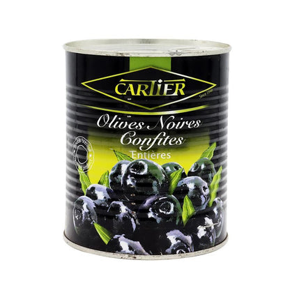 Cartier Olives Noires Confites Entieres 425ml