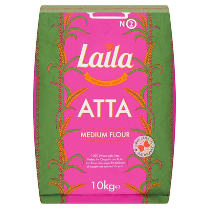 Laila Naturally Light  Atta Medium Flour 10kg