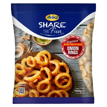 Aviko Originals Battered Onion Rings 1000g