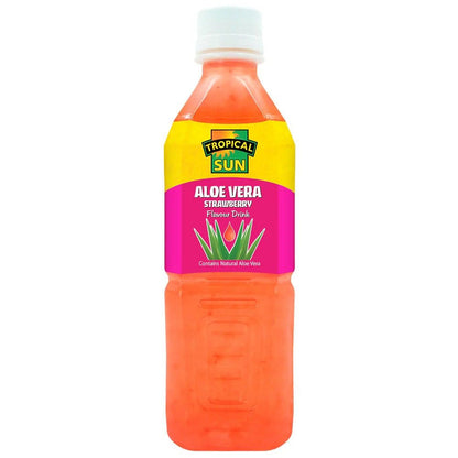 Tropical Sun Aloe Vera Strawberry Flavour Drink 500ml