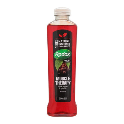Radox Muscle Therapy Bath Soak (Black Pepper & Ginseng) 500ml